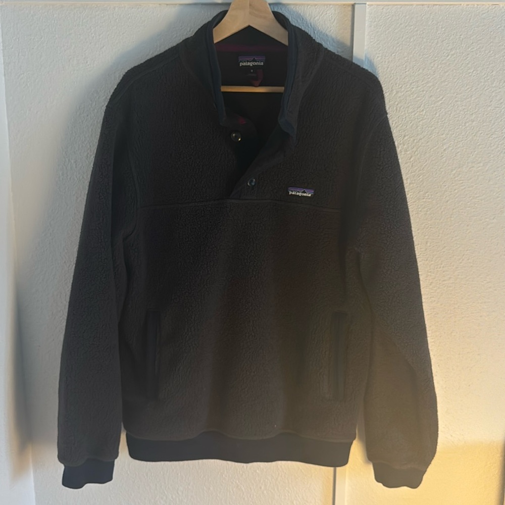 Quarter button, Patagonia fleece